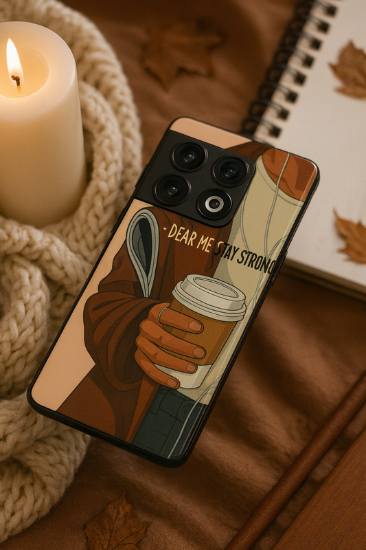 Stay Strong Glass Back Cover For One Plus 13, 12, 11, 10, Nord Series The Case & Co