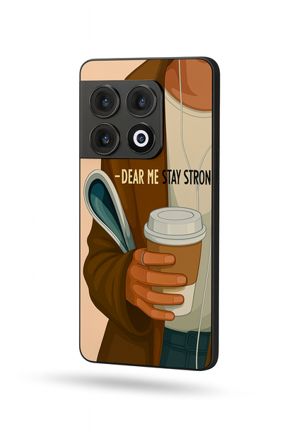 Stay Strong Glass Back Cover For One Plus 13, 12, 11, 10, Nord Series The Case & Co