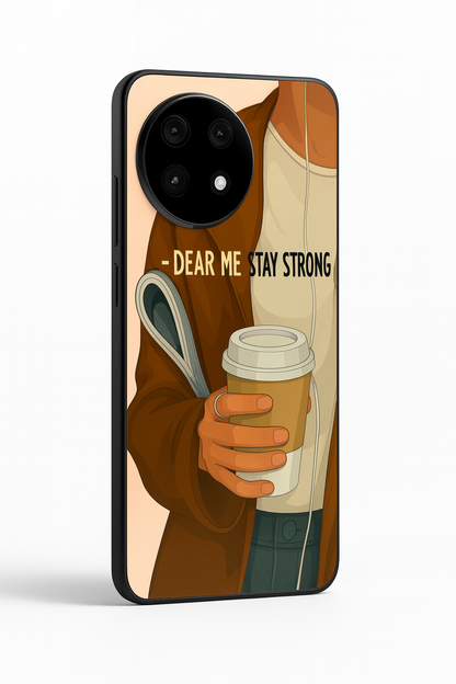 Stay Strong Glass Back Cover For One Plus 13, 12, 11, 10, Nord Series The Case & Co