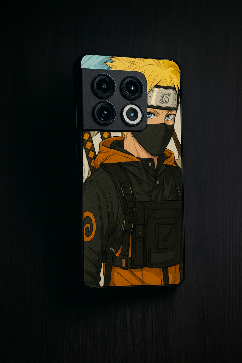 Stealthy Naruto Premium Glass Back Cover For One Plus 13, 12, 11, 10, Nord Series The Case & Co