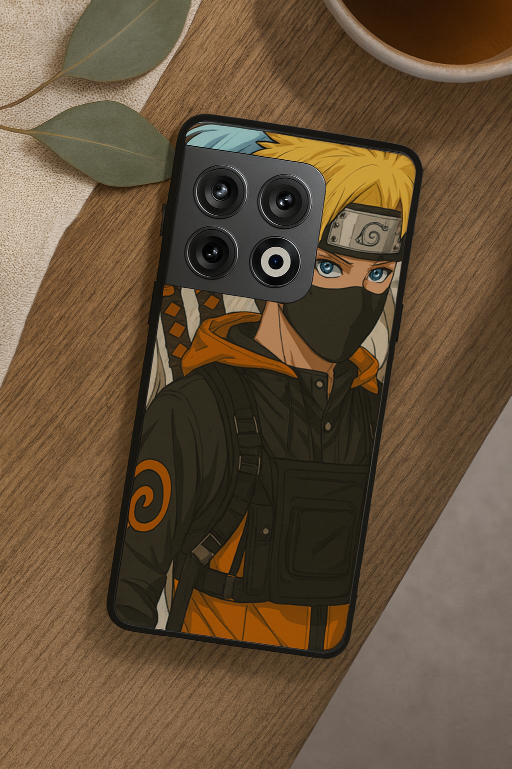 Stealthy Naruto Premium Glass Back Cover For One Plus 13, 12, 11, 10, Nord Series The Case & Co