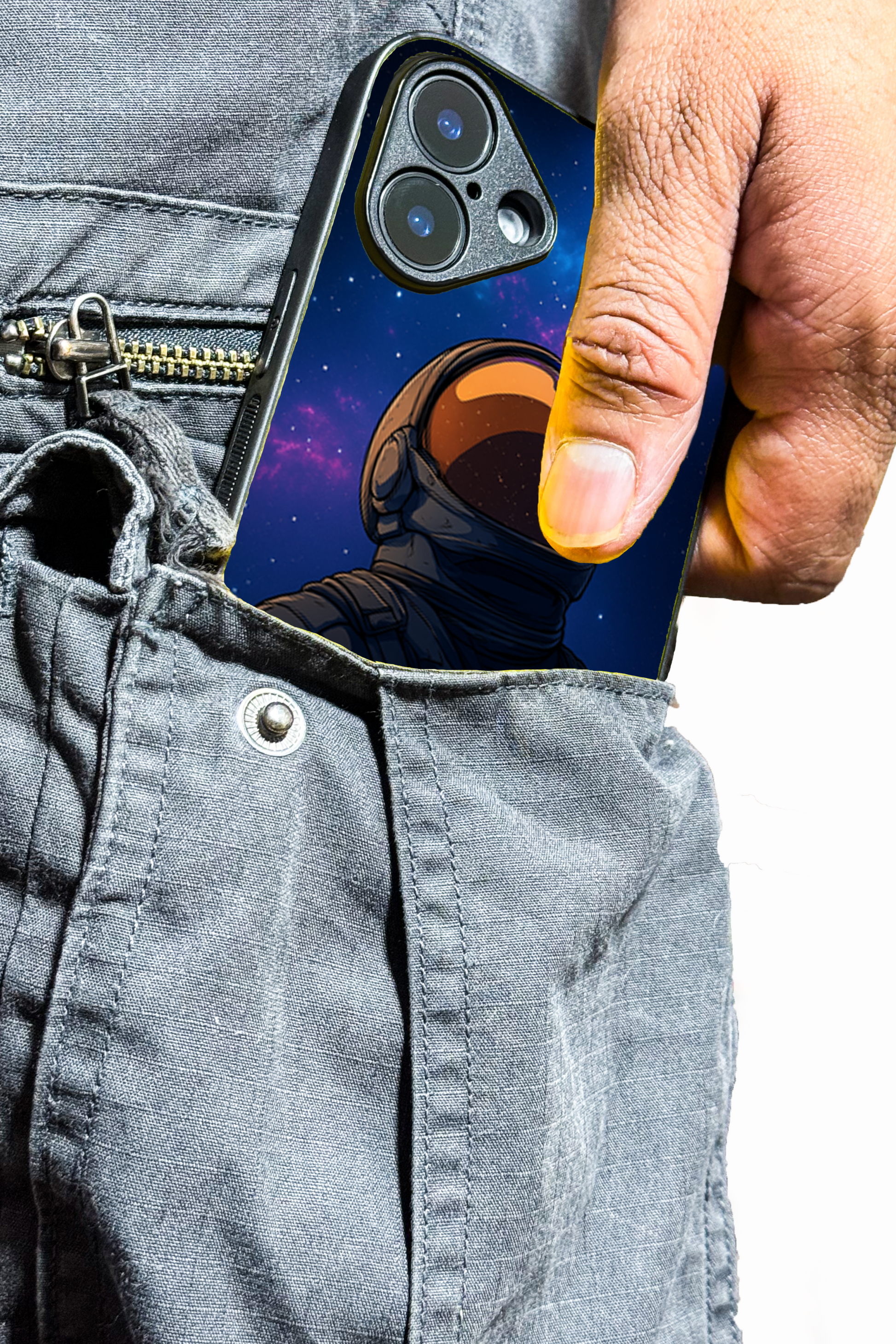 Stellar Void Premium Glass Back Cover For iPhone 11,12,13,14,15,16,17 Models The Case & Co