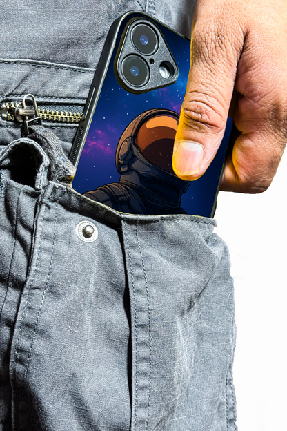 Stellar Void Premium Glass Back Cover For iPhone 11,12,13,14,15,16,17 Models The Case & Co