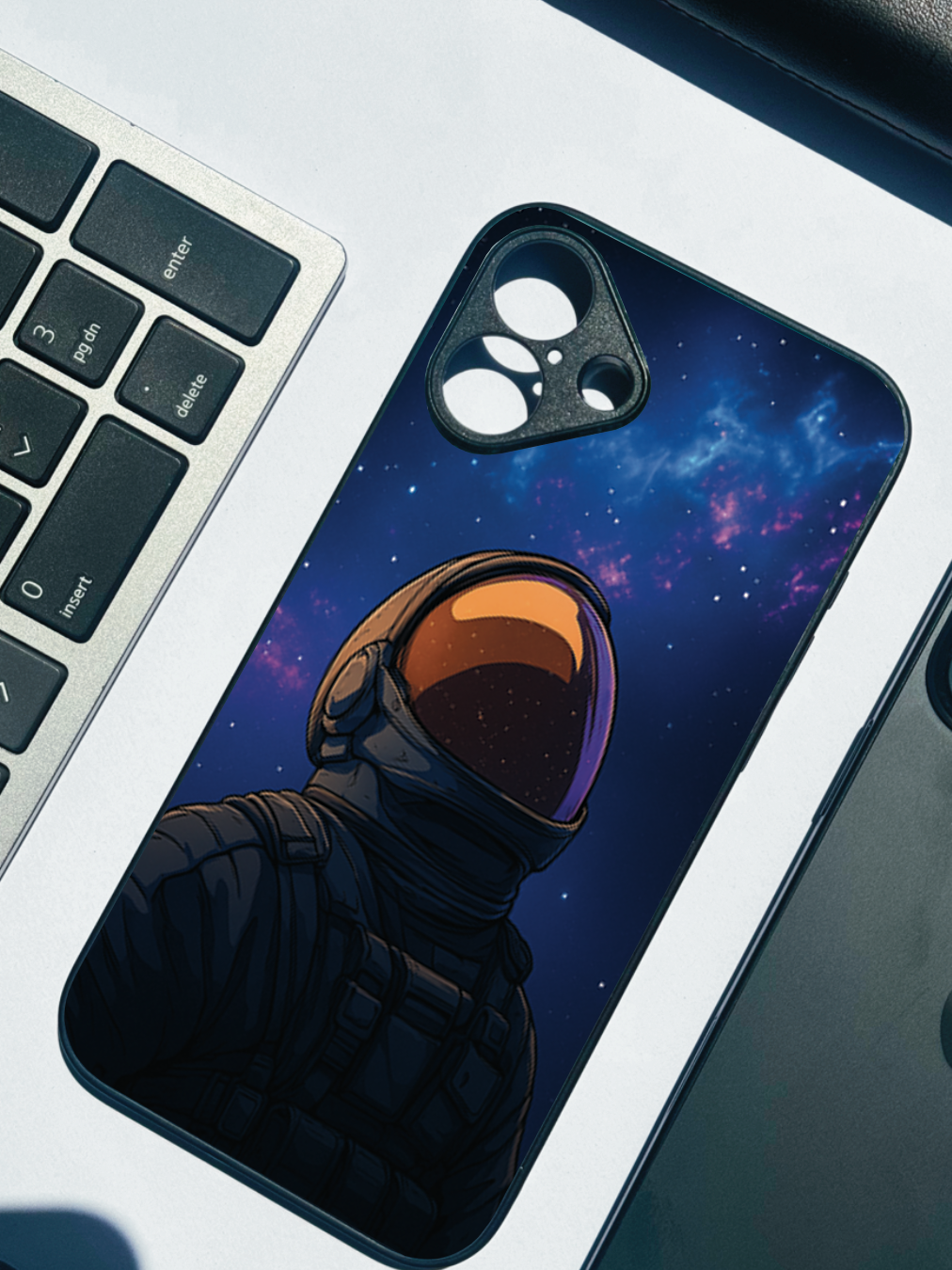 Stellar Void Premium Glass Back Cover For iPhone 11,12,13,14,15,16,17 Models The Case & Co