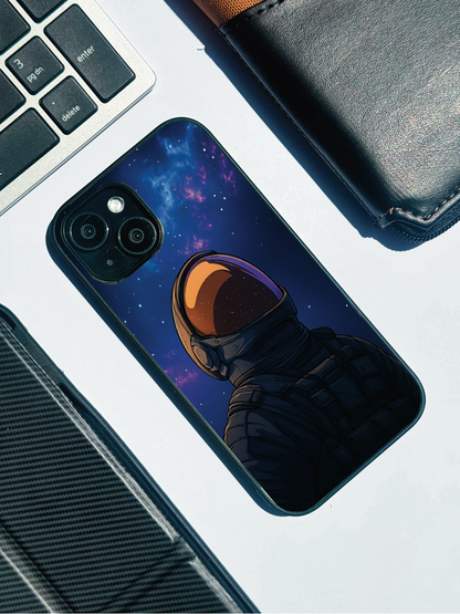 Stellar Void Premium Glass Back Cover For iPhone 11,12,13,14,15,16,17 Models The Case & Co