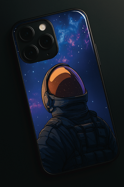 Stellar Void Premium Glass Back Cover For iPhone 11,12,13,14,15,16,17 Models The Case & Co