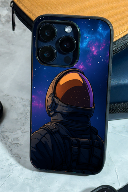 Stellar Void Premium Glass Back Cover For iPhone 11,12,13,14,15,16,17 Models The Case & Co