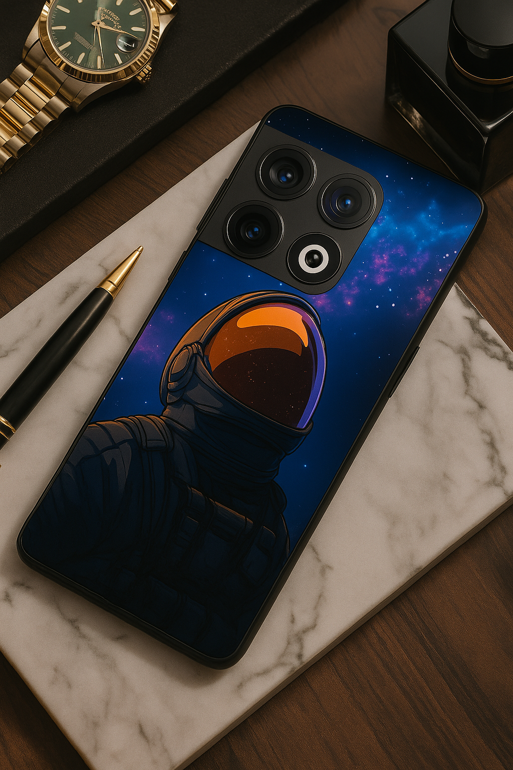 Stellar Void Premium Glass Back Cover For One Plus 13, 12, 11, 10, Nord Series The Case & Co