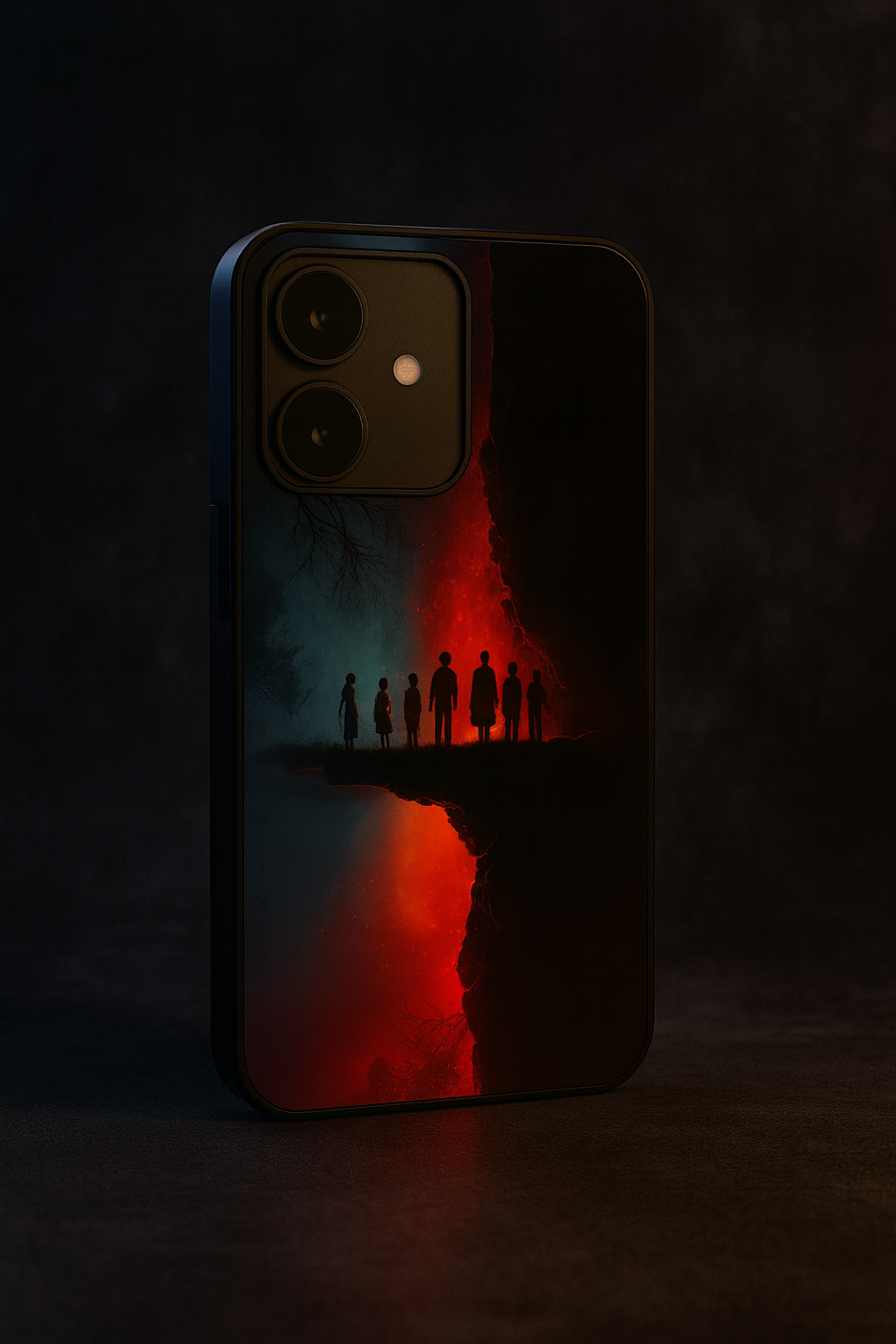 STRANGER THINGS- Parallel Edge Premium Glass Back Cover For iPhone 11,12,13,14,15,16,17 Models The Case & Co