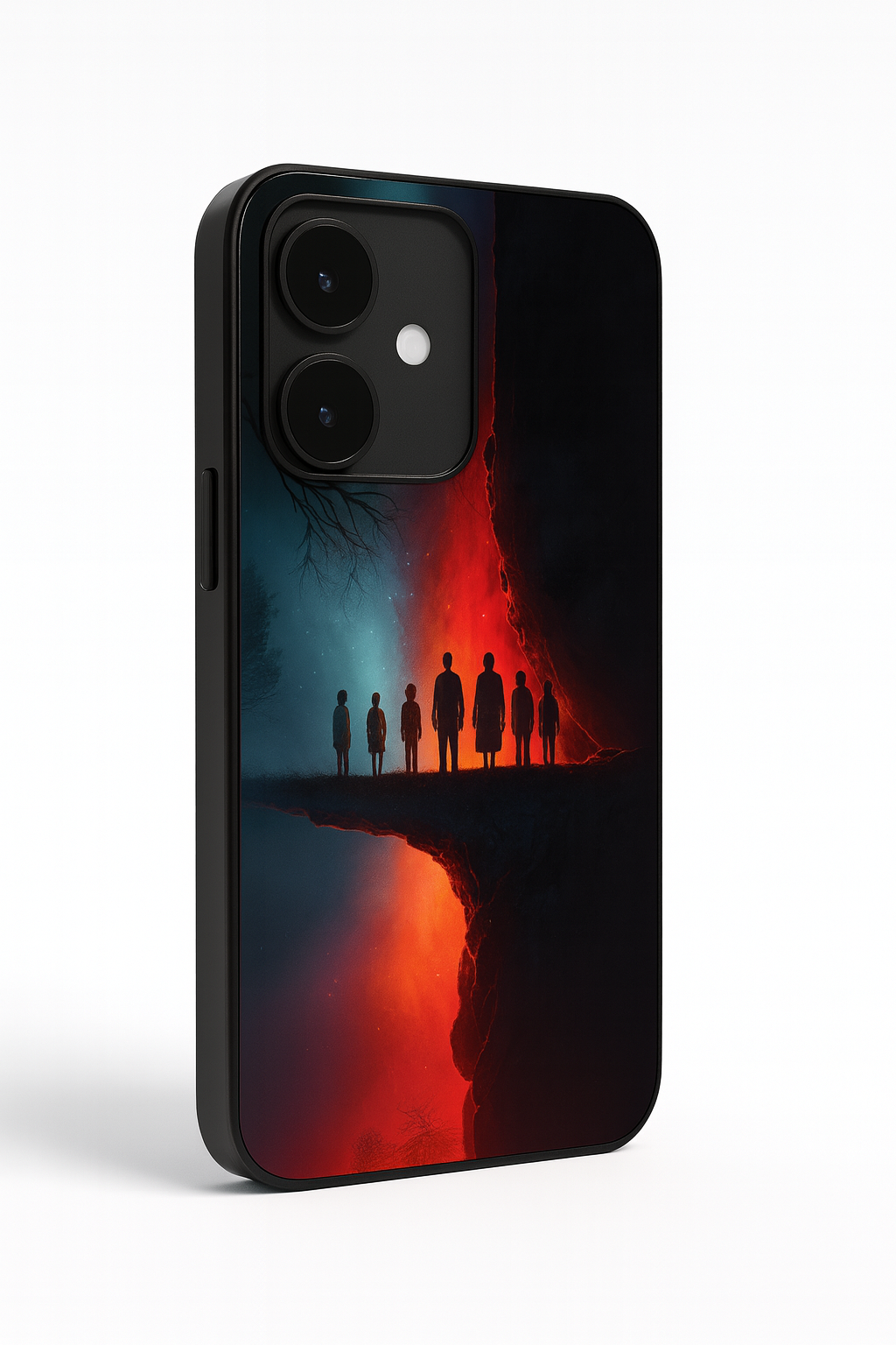 STRANGER THINGS- Parallel Edge Premium Glass Back Cover For iPhone 11,12,13,14,15,16,17 Models The Case & Co
