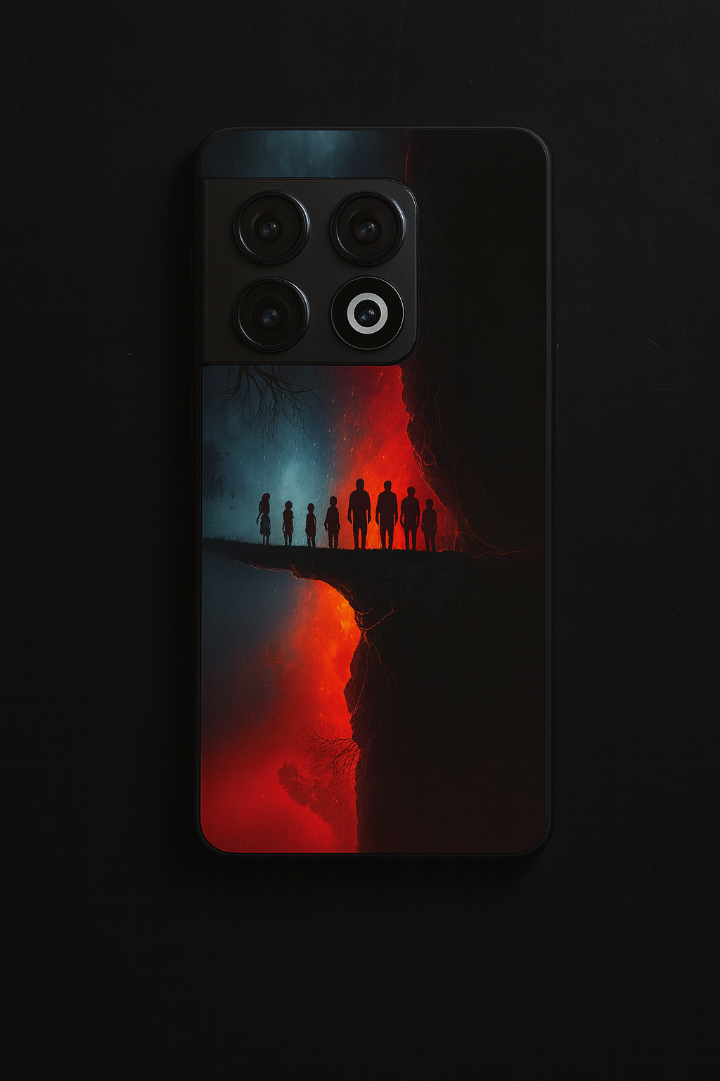 STRANGER THINGS- Parallel Edge Premium Glass Back Cover For One Plus 13, 12, 11, 10, Nord Series The Case & Co
