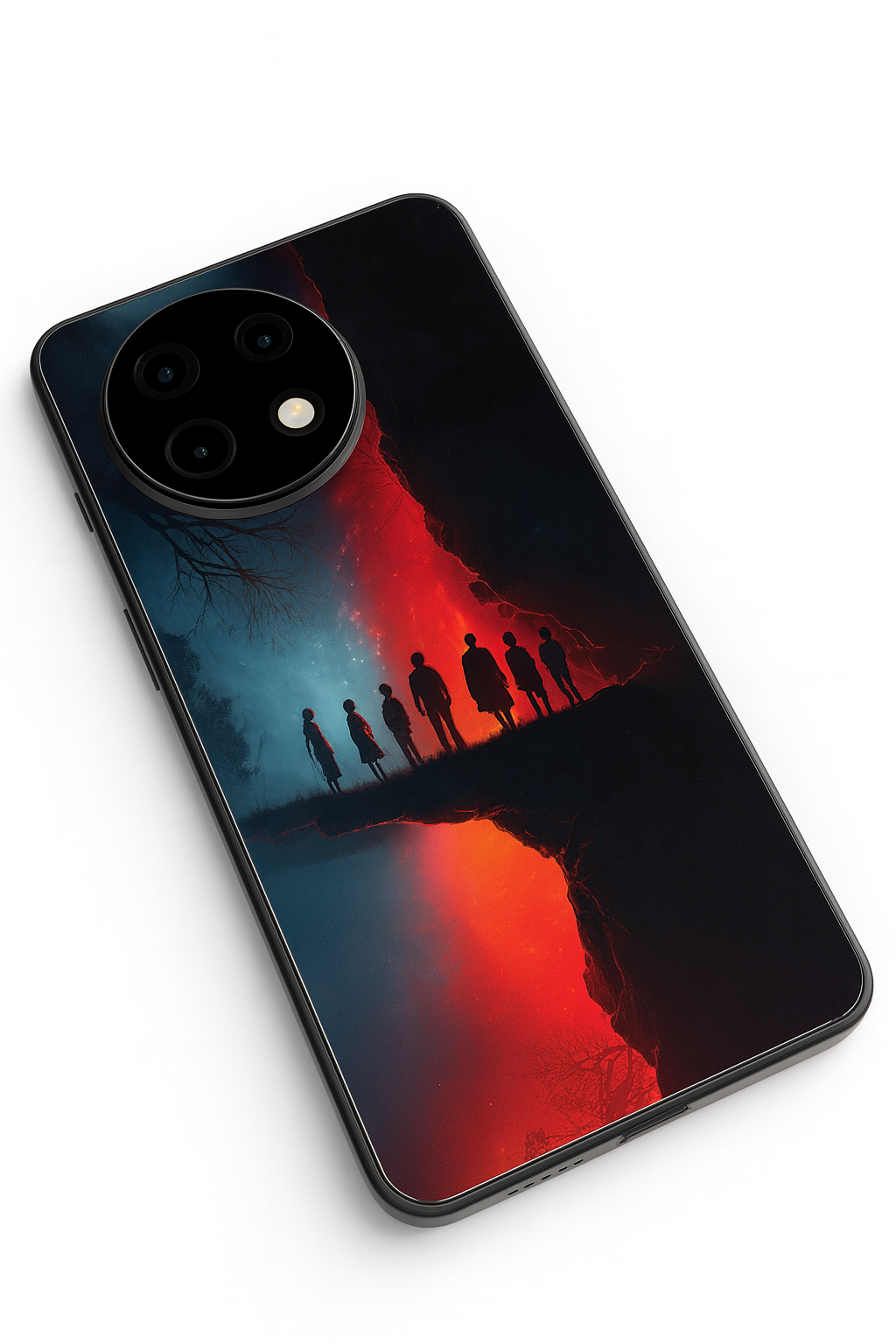 STRANGER THINGS- Parallel Edge Premium Glass Back Cover For One Plus 13, 12, 11, 10, Nord Series The Case & Co