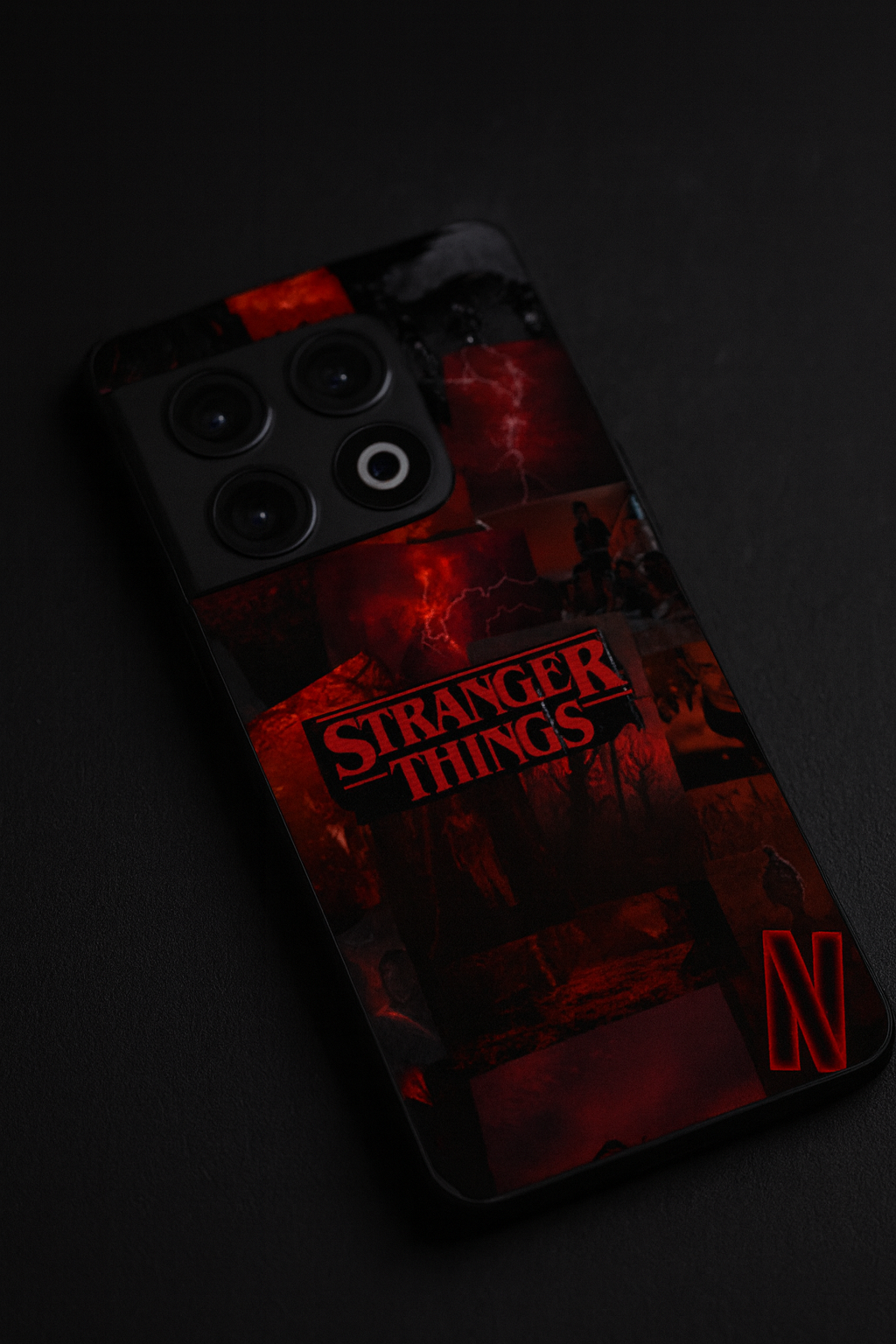 STRANGER THINGS- Red Realm Edit Premium Glass Back Cover For One Plus 13, 12, 11, 10, Nord Series The Case & Co