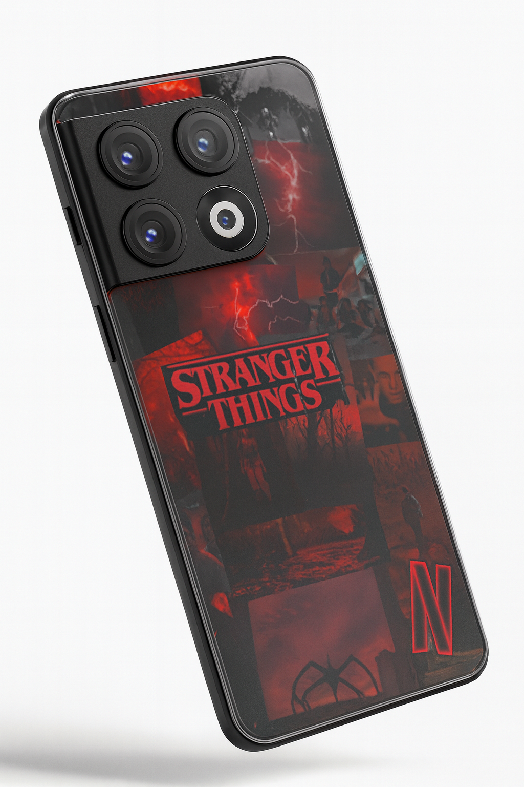 STRANGER THINGS- Red Realm Edit Premium Glass Back Cover For One Plus 13, 12, 11, 10, Nord Series The Case & Co
