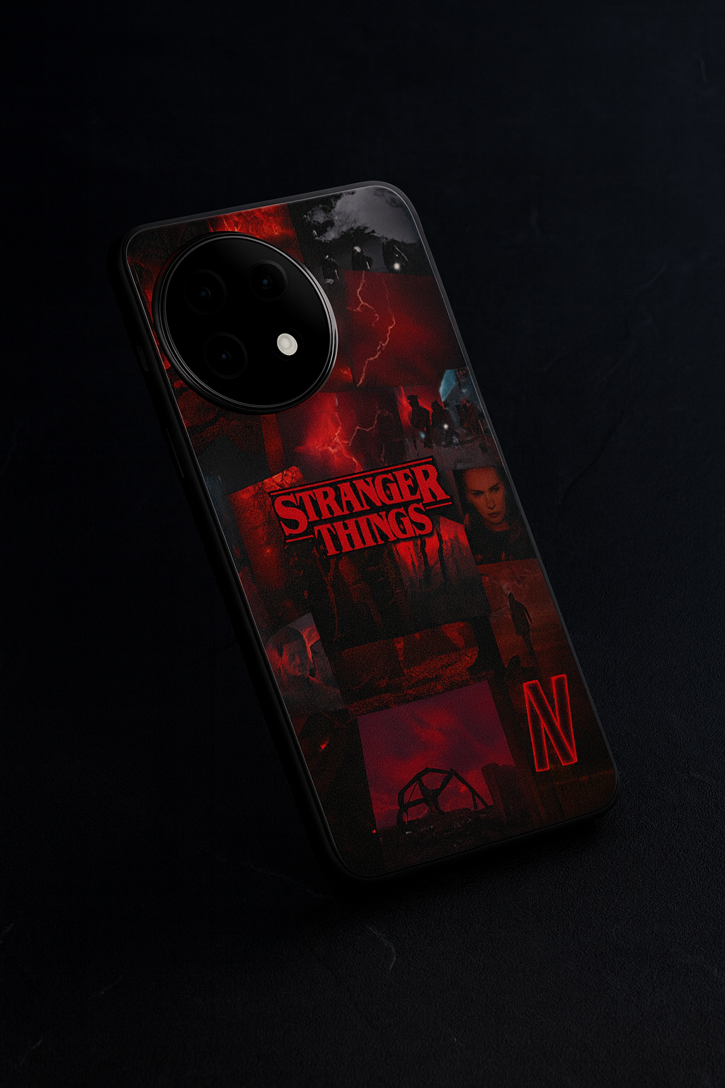 STRANGER THINGS- Red Realm Edit Premium Glass Back Cover For One Plus 13, 12, 11, 10, Nord Series The Case & Co