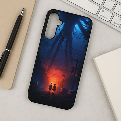 STRANGER THINGS- Shadowrise Premium Glass Back Cover For Galaxy S, A, M & F Series The Case & Co