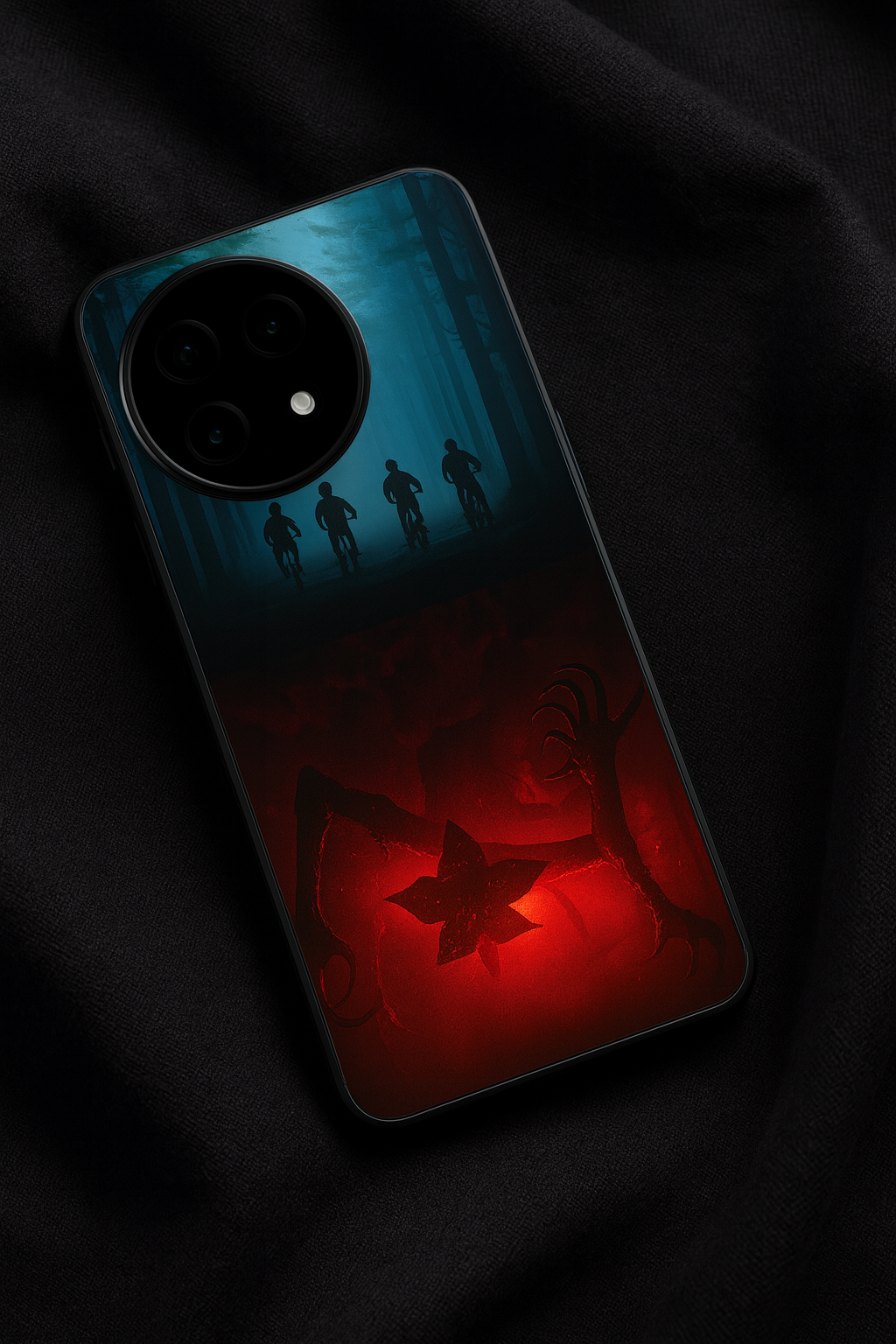 STRANGER THINGS- ShadowSplit Premium Glass Back Cover For One Plus 13, 12, 11, 10, Nord Series The Case & Co