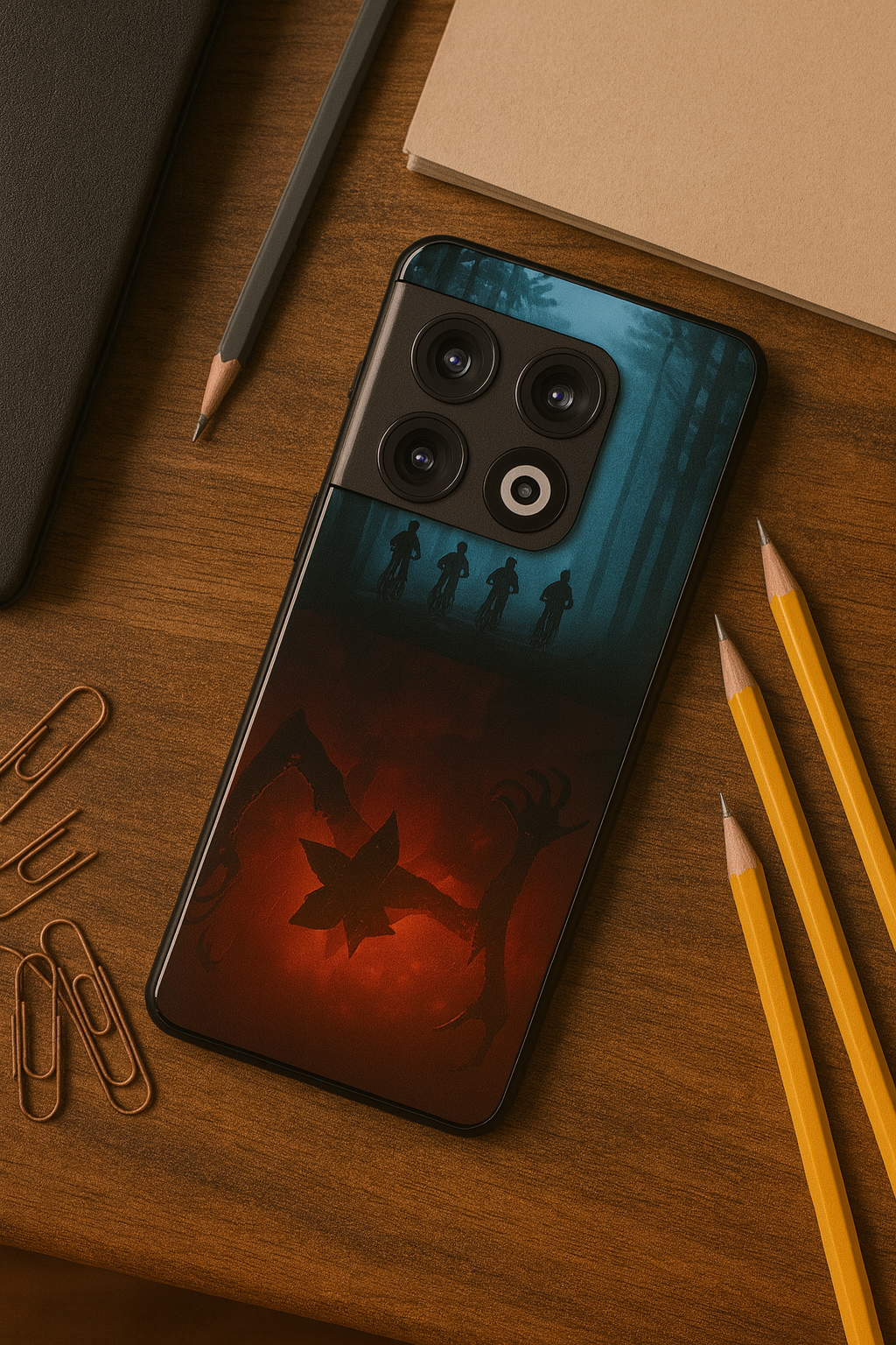 STRANGER THINGS- ShadowSplit Premium Glass Back Cover For One Plus 13, 12, 11, 10, Nord Series The Case & Co