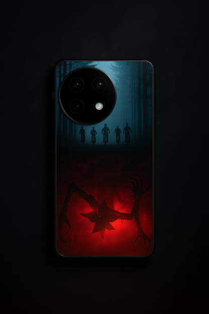 STRANGER THINGS- ShadowSplit Premium Glass Back Cover For One Plus 13, 12, 11, 10, Nord Series The Case & Co