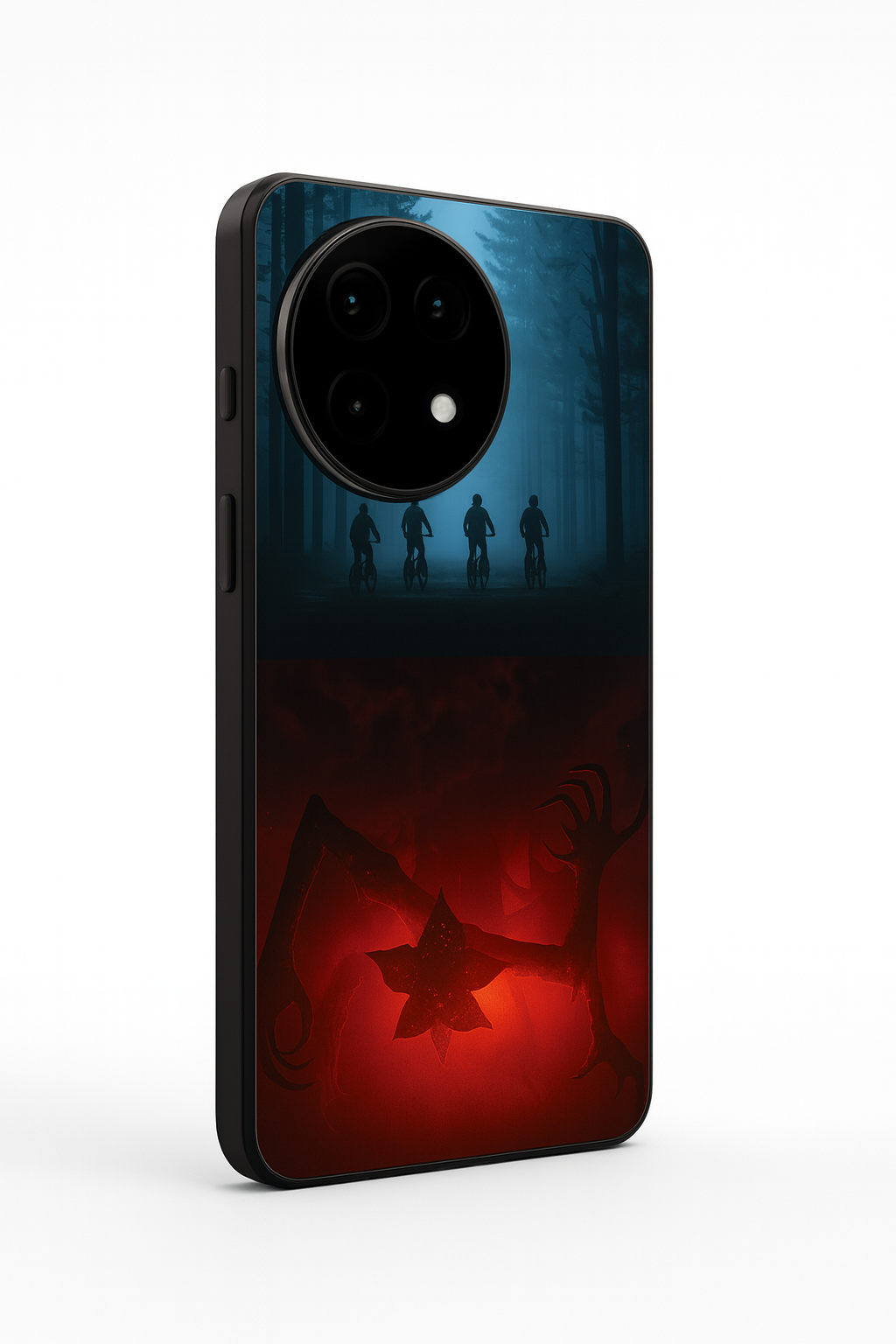STRANGER THINGS- ShadowSplit Premium Glass Back Cover For One Plus 13, 12, 11, 10, Nord Series The Case & Co