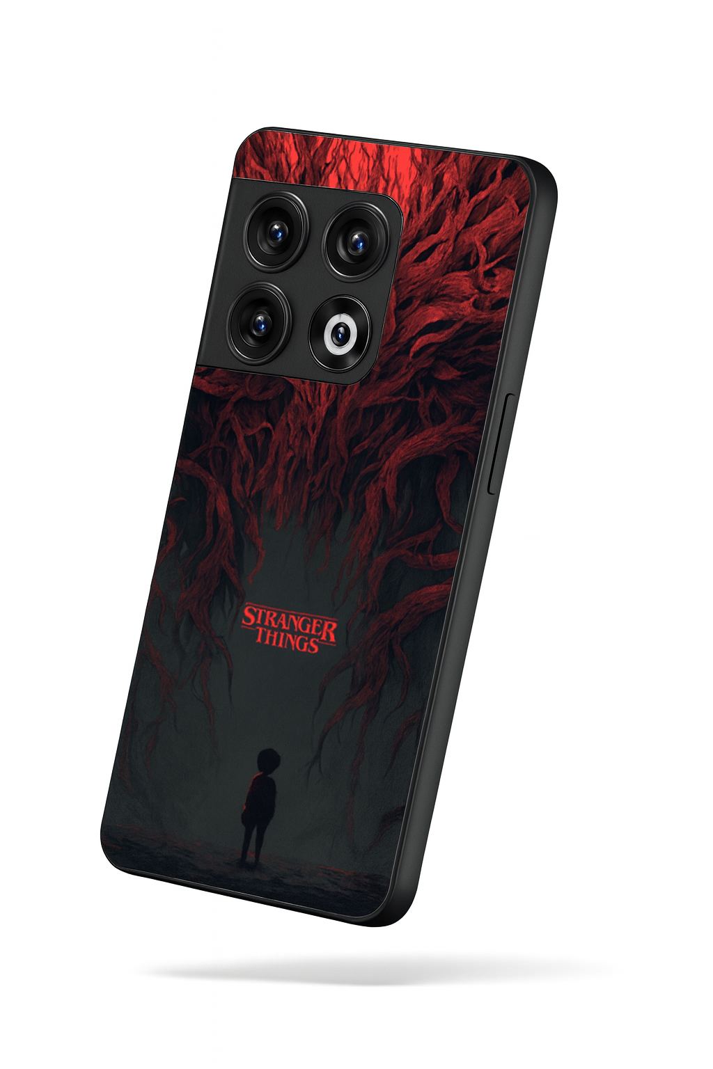 STRANGER THINGS- Stranger Dark Roots Premium Glass Back Cover For One Plus 13, 12, 11, 10, Nord Series The Case & Co