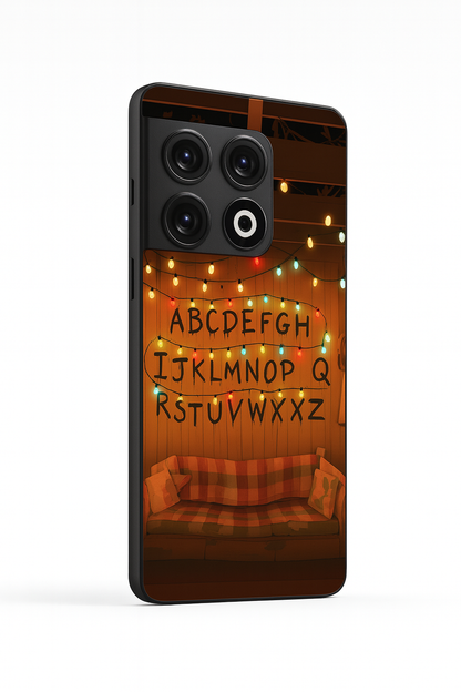 STRANGER THINGS- The Alphabet Wall Art Premium Glass Back Cover For One Plus 13, 12, 11, 10, Nord Series The Case & Co
