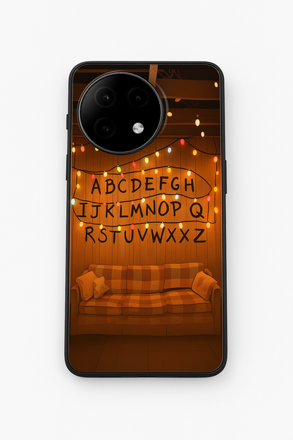 STRANGER THINGS- The Alphabet Wall Art Premium Glass Back Cover For One Plus 13, 12, 11, 10, Nord Series The Case & Co