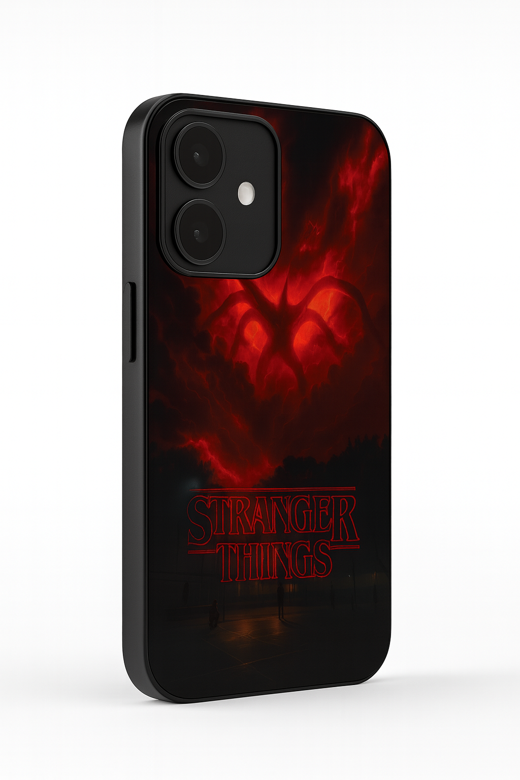 STRANGER THINGS- The Dark Overlord Premium Glass Back Cover For iPhone 11,12,13,14,15,16,17 Models The Case & Co