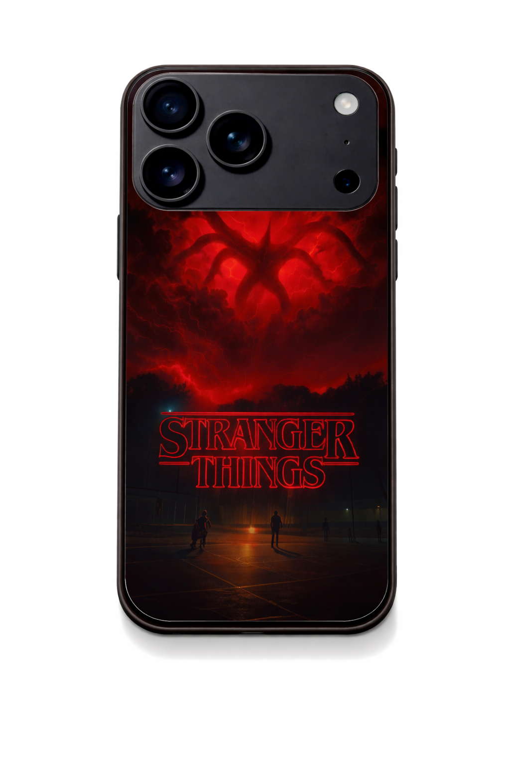 STRANGER THINGS- The Dark Overlord Premium Glass Back Cover For iPhone 11,12,13,14,15,16,17 Models The Case & Co