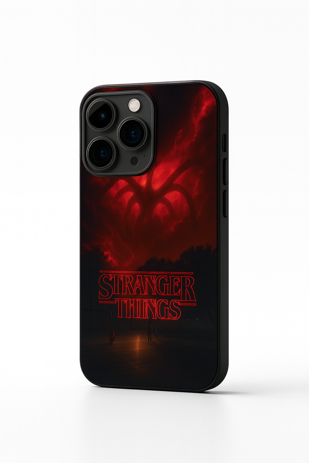 STRANGER THINGS- The Dark Overlord Premium Glass Back Cover For iPhone 11,12,13,14,15,16,17 Models The Case & Co