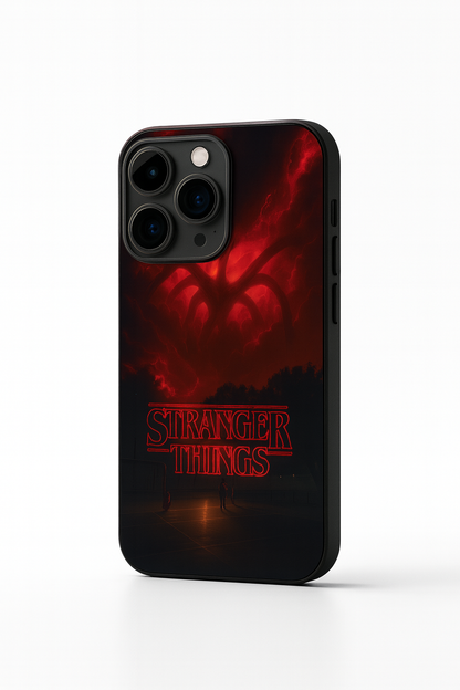 STRANGER THINGS- The Dark Overlord Premium Glass Back Cover For iPhone 11,12,13,14,15,16,17 Models The Case & Co