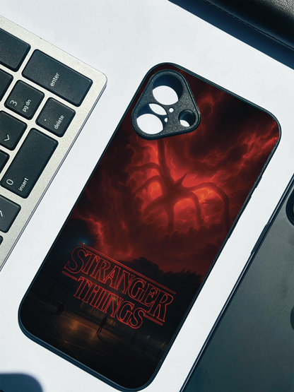 STRANGER THINGS- The Dark Overlord Premium Glass Back Cover For iPhone 11,12,13,14,15,16,17 Models The Case & Co