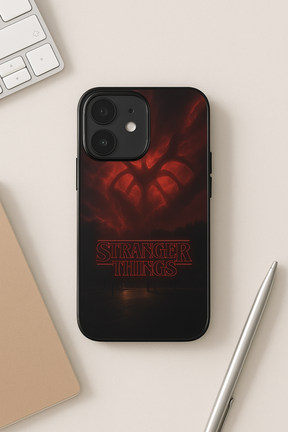 STRANGER THINGS- The Dark Overlord Premium Glass Back Cover For iPhone 11,12,13,14,15,16,17 Models The Case & Co