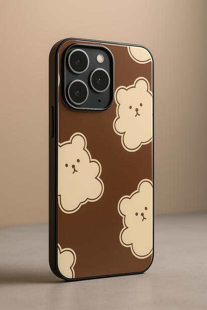 Teddy Overload Premium Glass Back Cover For iPhone 11,12,13,14,15,16,17 Models The Case & Co