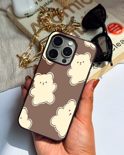 Teddy Overload Premium Glass Back Cover For iPhone 11,12,13,14,15,16,17 Models The Case & Co