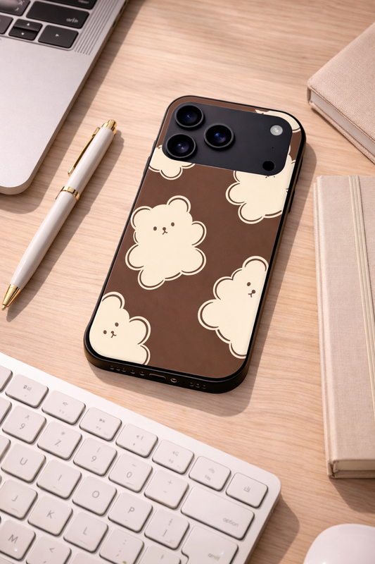 Teddy Overload Premium Glass Back Cover For iPhone 11,12,13,14,15,16,17 Models The Case & Co