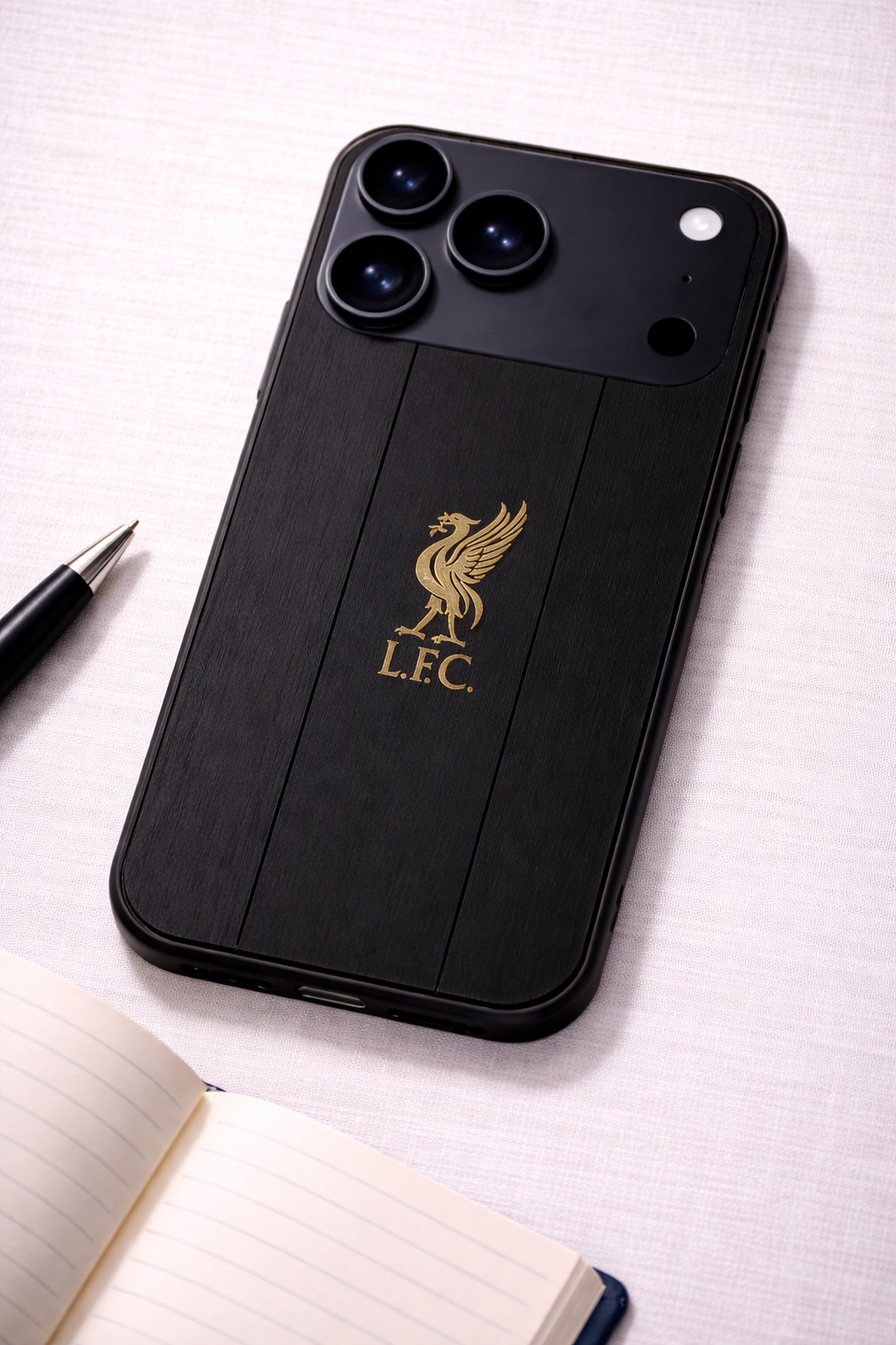 The Kop Noir Premium Glass Back Cover For iPhone 11,12,13,14,15,16,17 Models The Case & Co