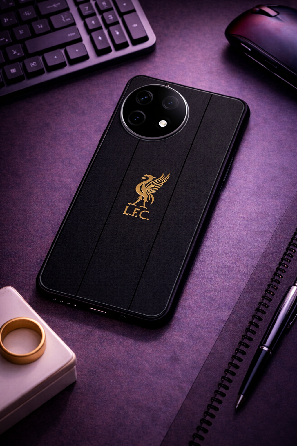 The Kop Noir Premium Glass Back Cover For One Plus 13, 12, 11, 10, Nord Series The Case & Co