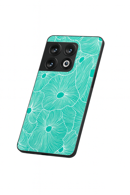 The Sketchy Petals Glass Back Cover For One Plus 13, 12, 11, 10, Nord Series The Case & Co