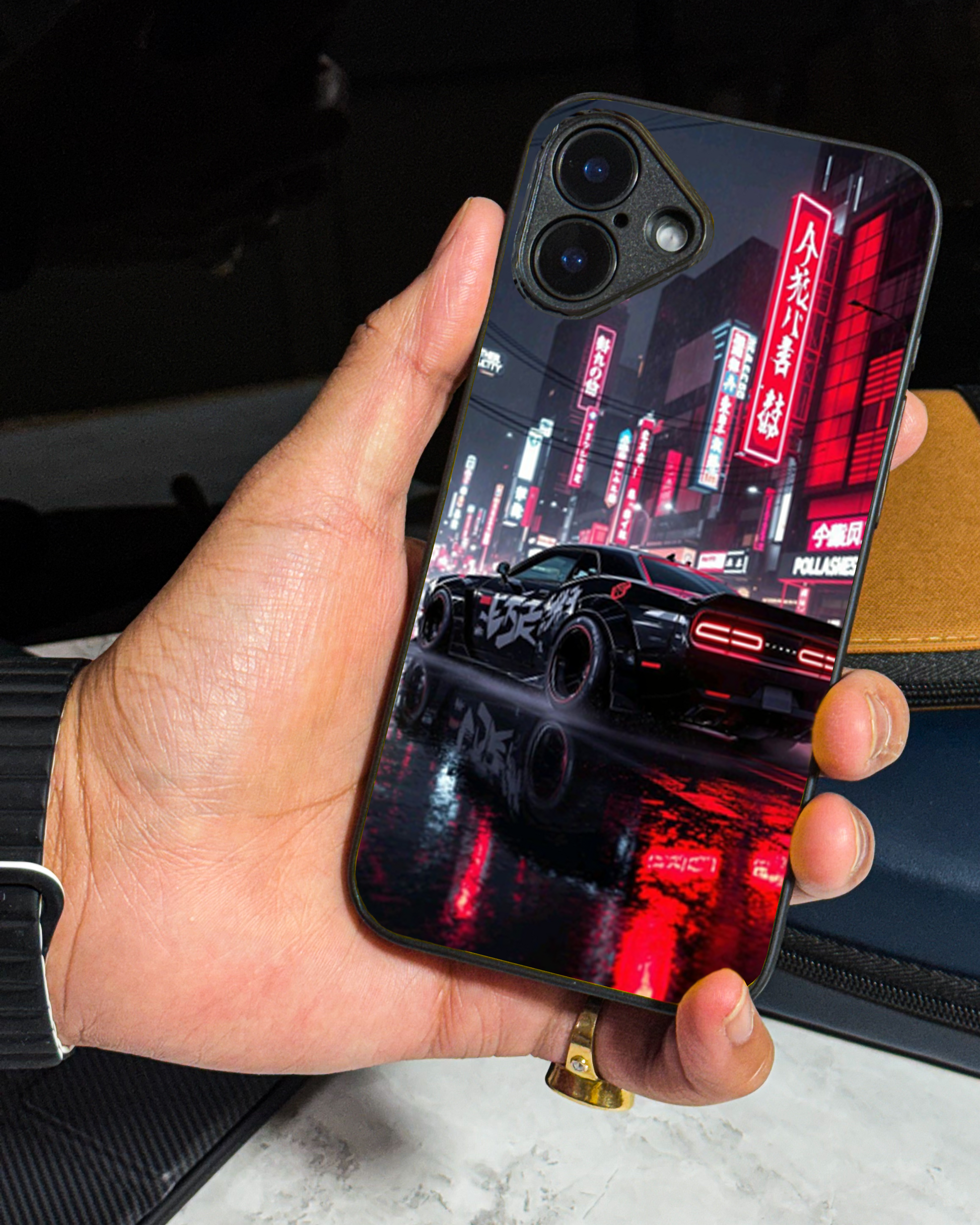 Tokyo Heart Premium Glass Back Cover For iPhone 11,12,13,14,15,16,17 Models The Case & Co