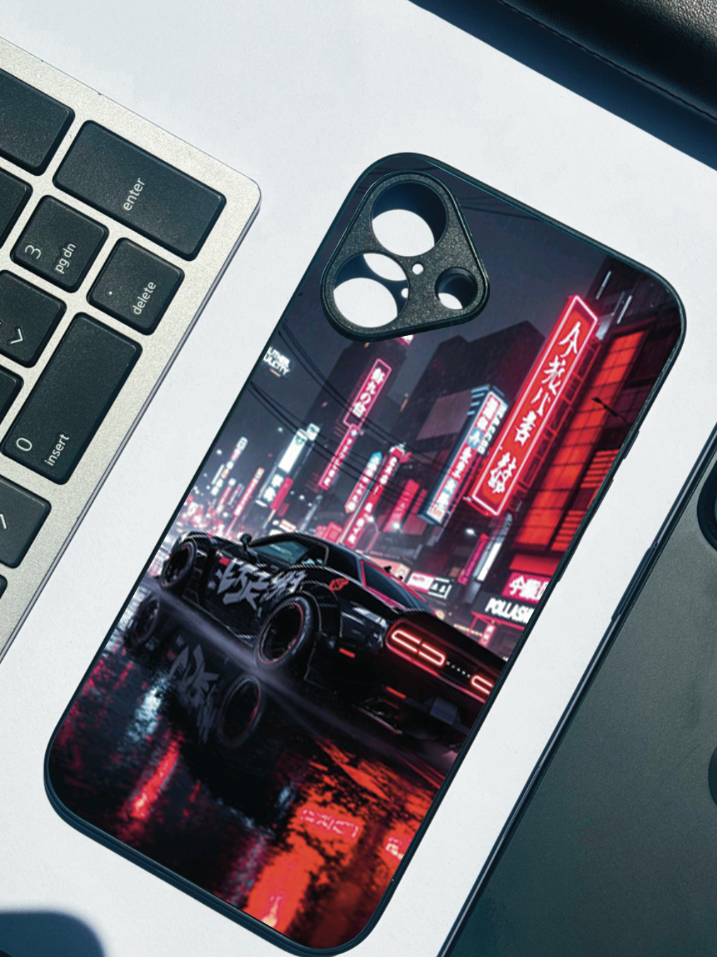 Tokyo Heart Premium Glass Back Cover For iPhone 11,12,13,14,15,16,17 Models The Case & Co