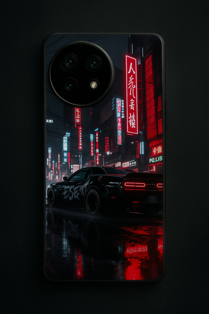 Tokyo Heart Premium Glass Back Cover For One Plus 13, 12, 11, 10, Nord Series The Case & Co