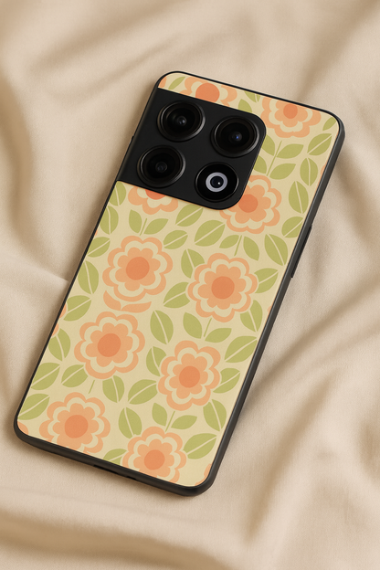 Traditional Floral Love Premium Glass Back Cover For One Plus 13, 12, 11, 10, Nord Series The Case & Co