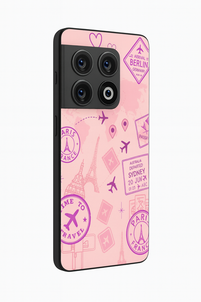 Travel Bug Premium Glass Back Cover For One Plus 13, 12, 11, 10, Nord Series The Case & Co