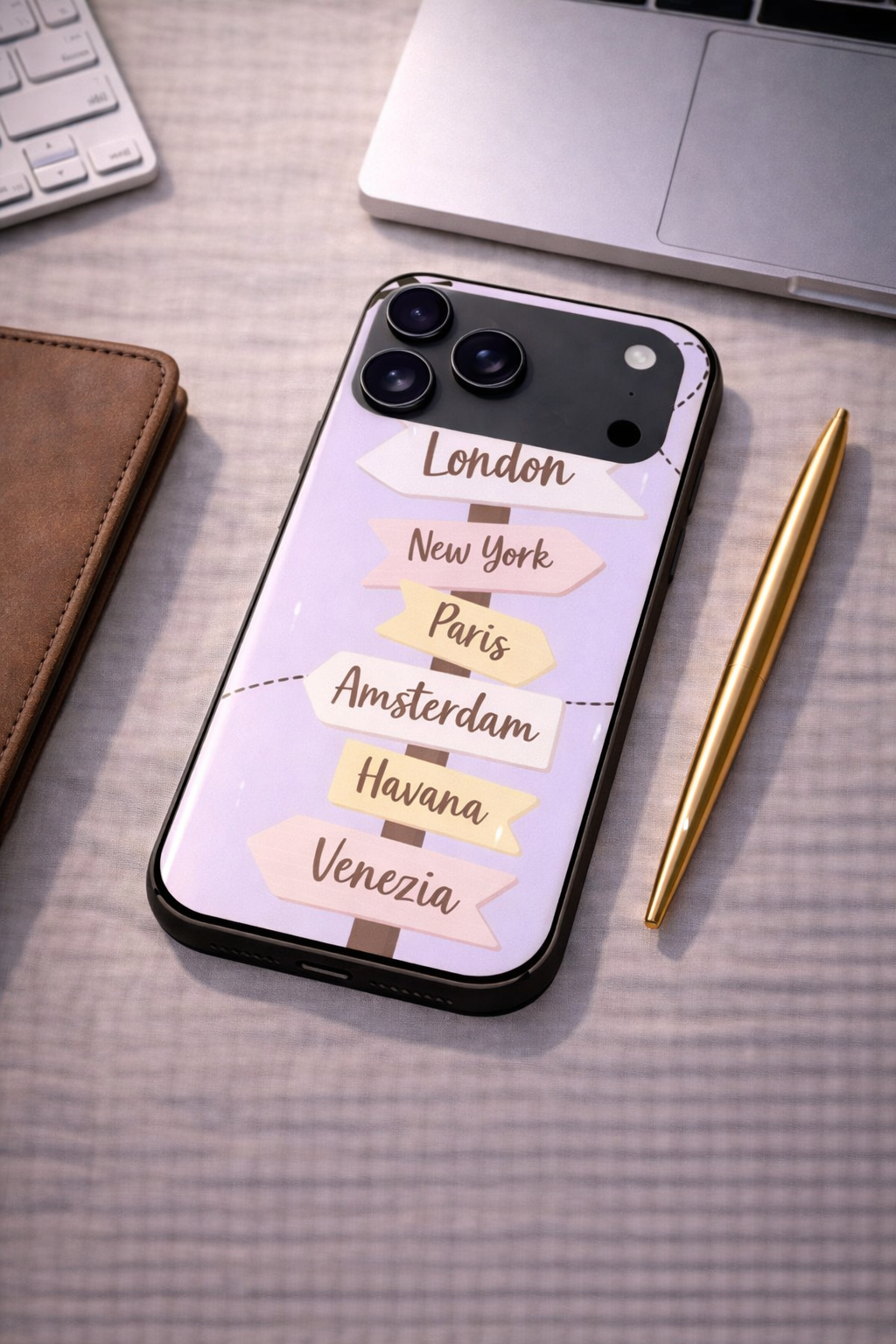Travel Dreams Premium Glass Back Cover For iPhone 11,12,13,14,15,16,17 Models The Case & Co