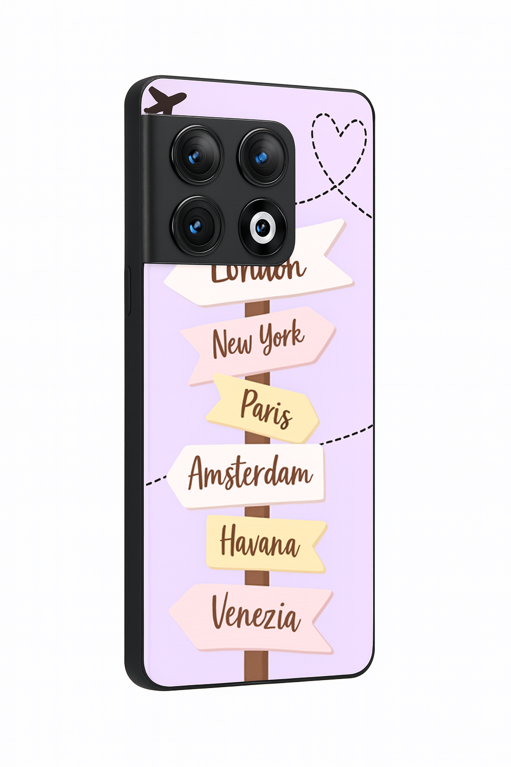 Travel Dreams Premium Glass Back Cover For One Plus 13, 12, 11, 10, Nord Series The Case & Co