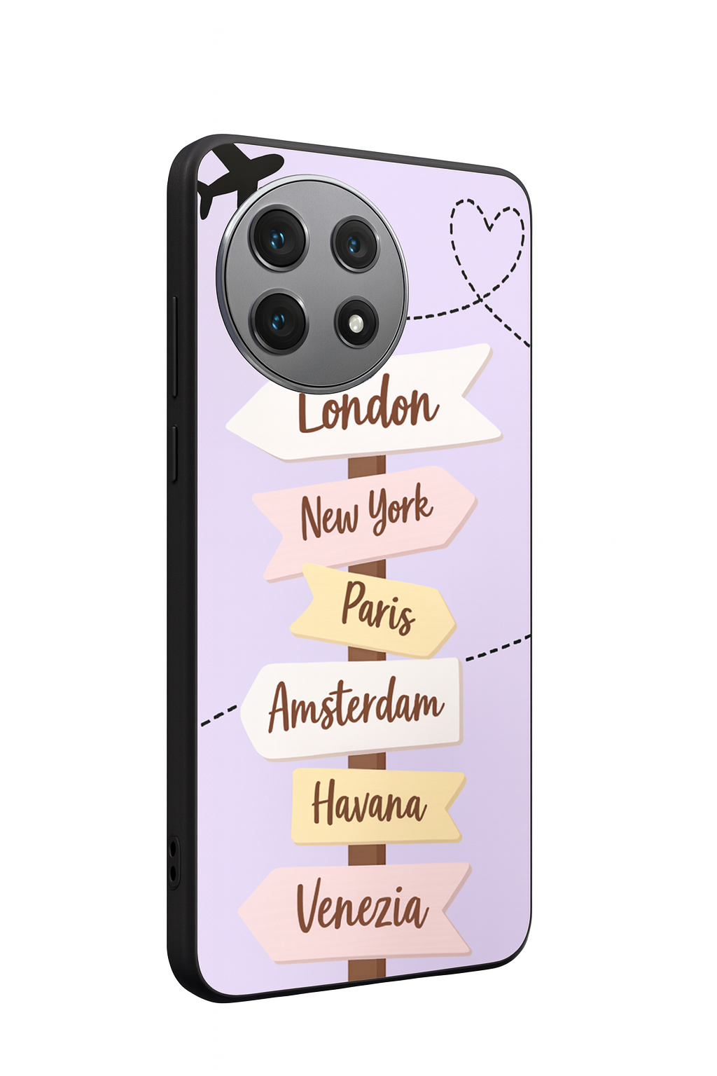 Travel Dreams Premium Glass Back Cover For One Plus 13, 12, 11, 10, Nord Series The Case & Co