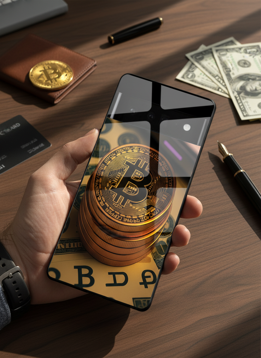 Bitcoin Blaze Premium Glass Back Cover For Google Pixel 7,8,9,10 Series