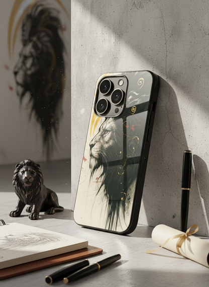 Roar Within Premium Glass Back Cover For iPhone 11-17 Models