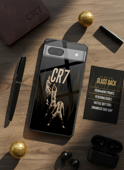 Air CR7 Premium Glass Back Cover For Google Pixel 7,8,9,10 Series
